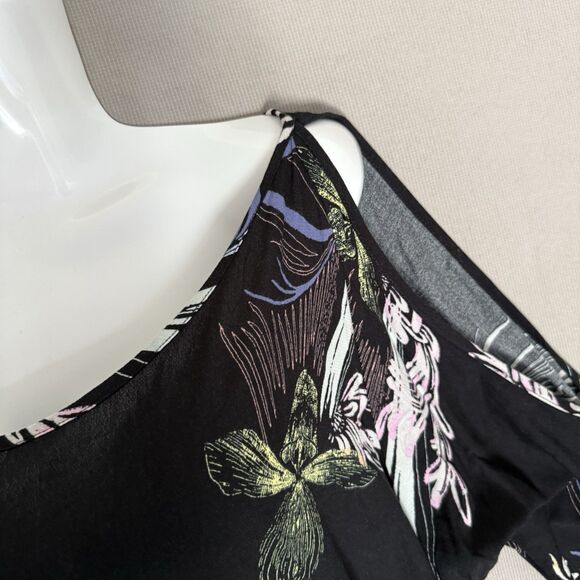 Free People Clear Skies Tunic Top Dress Medium Cold Shoulder Beachy Boho Summer - Picture 5 of 10